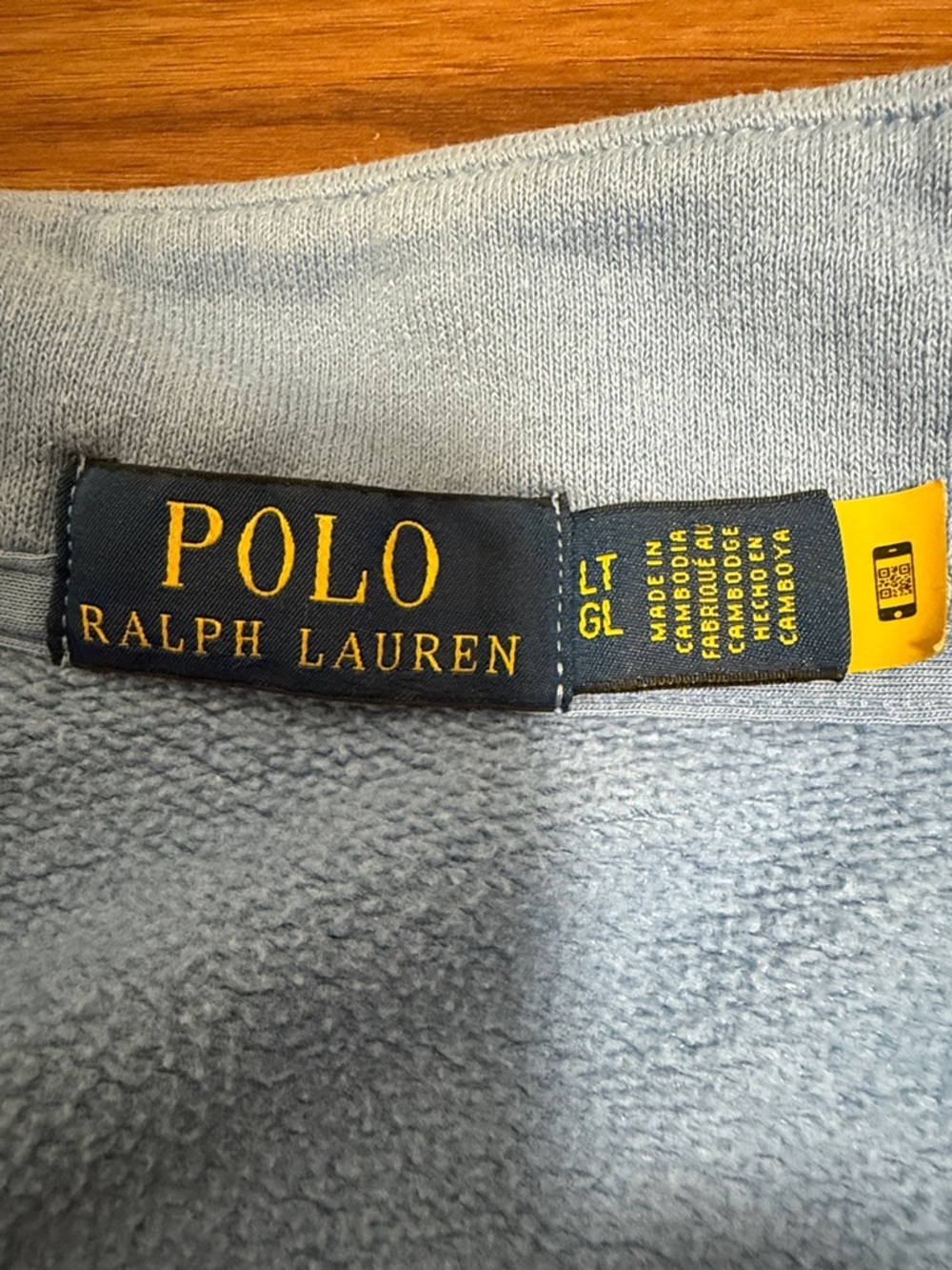 Polo Ralph Lauren Big & Tall Quarter Zip Mens Blue Sweatshirt. Size Large Tall. - Picture 4 of 7